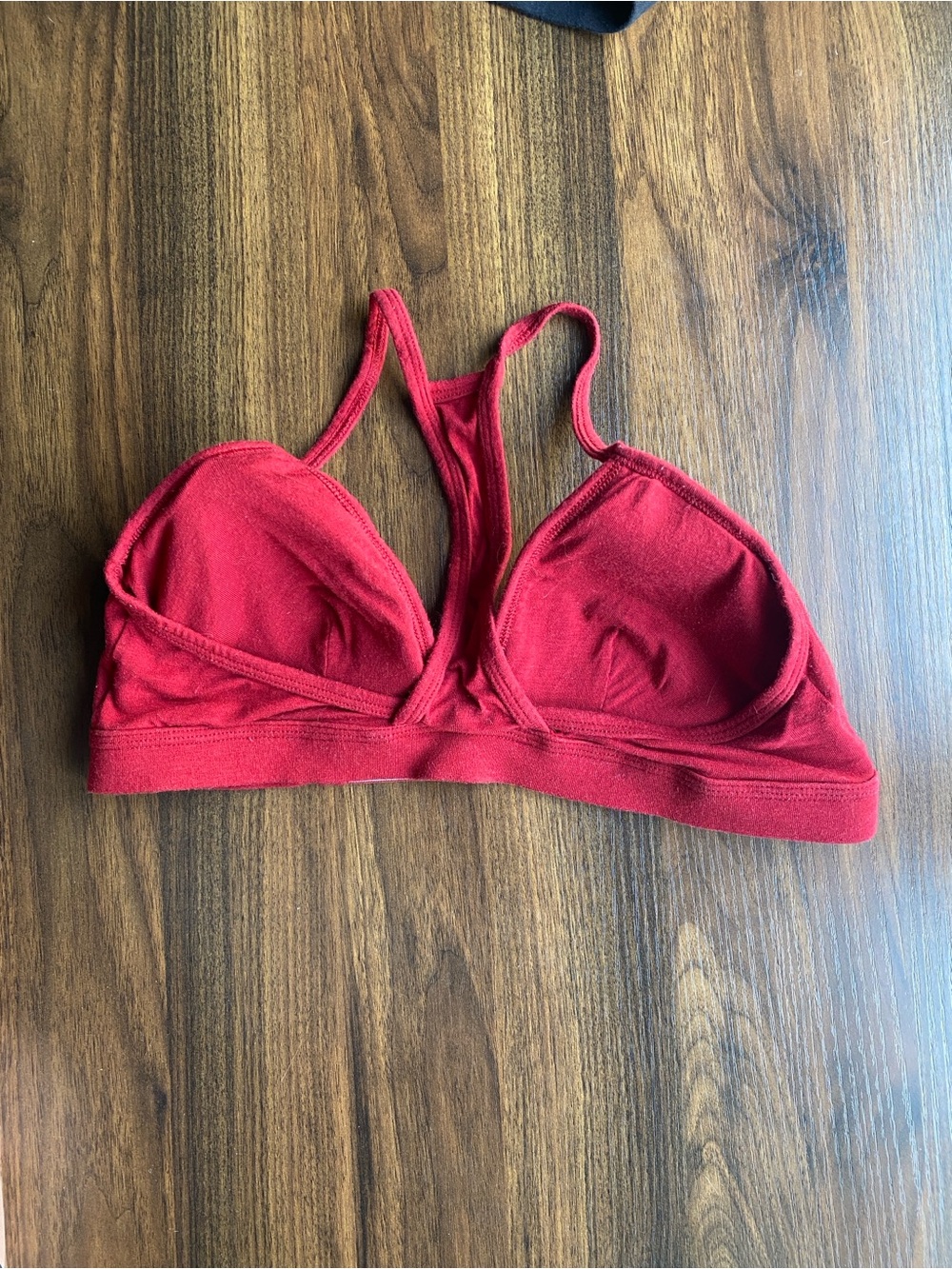Calvin Klein Red & Black Cotton Wireless Bralette Duo - Picture 3 of 5